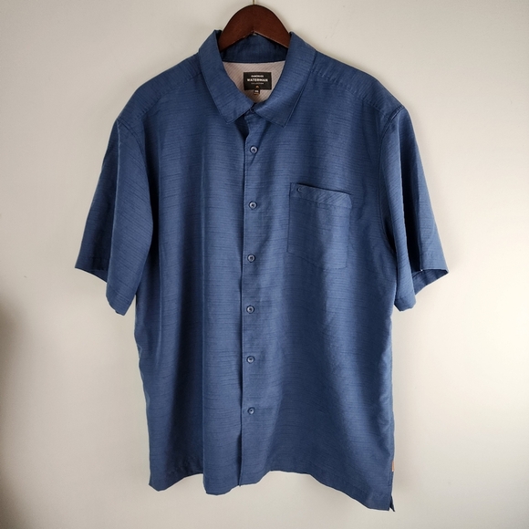 Quik Silver Centinela Premium Anti Wrinkle Comfort Fit Button Up Shirt Size XXL - Picture 3 of 7